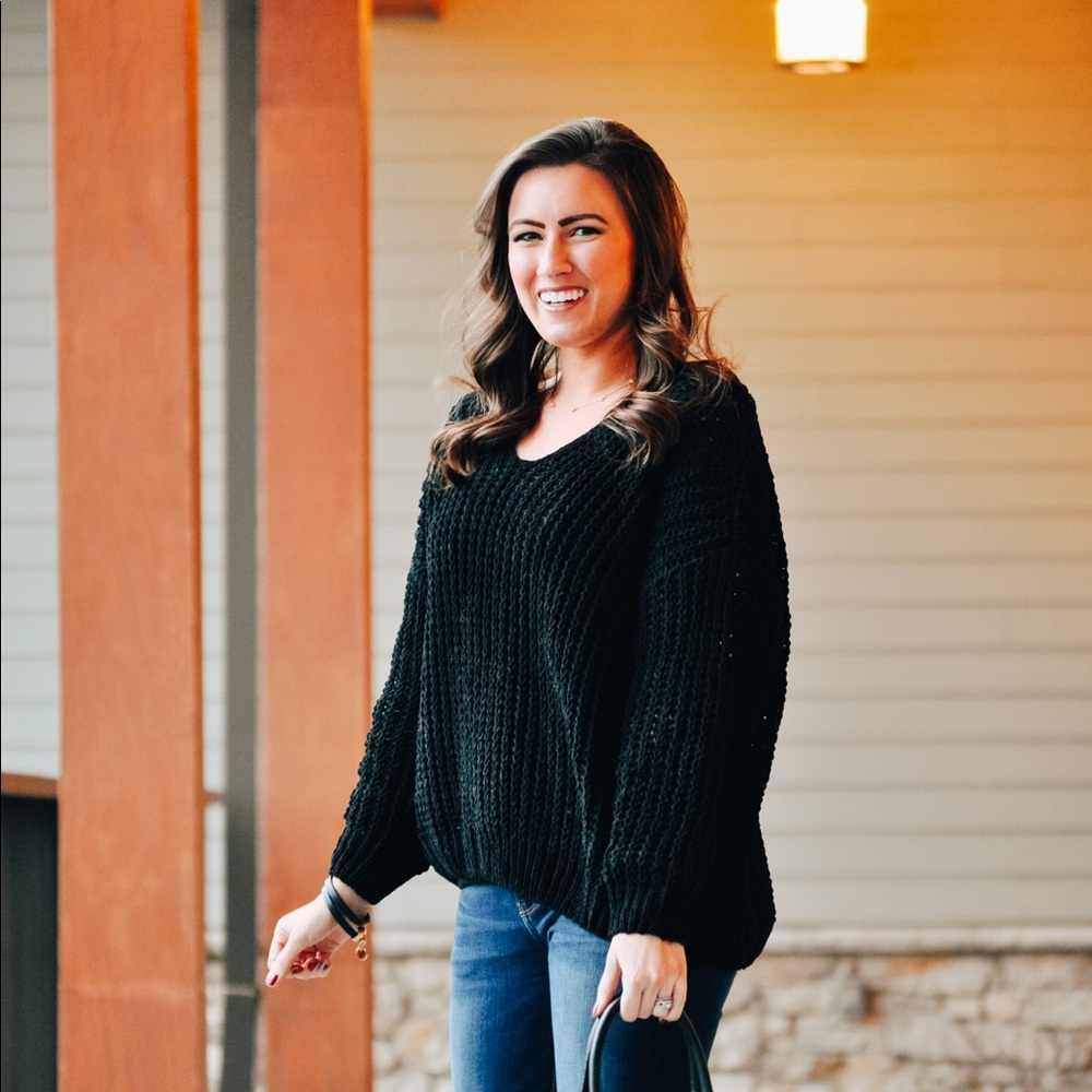 Black Knit Sweater
